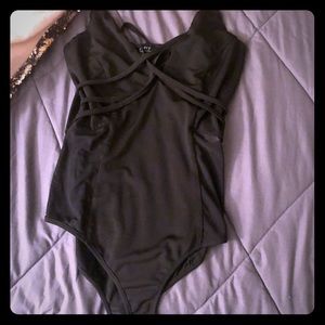 One piece Black Unitard